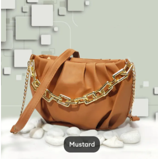 hand bags for girls with stilish golden chain