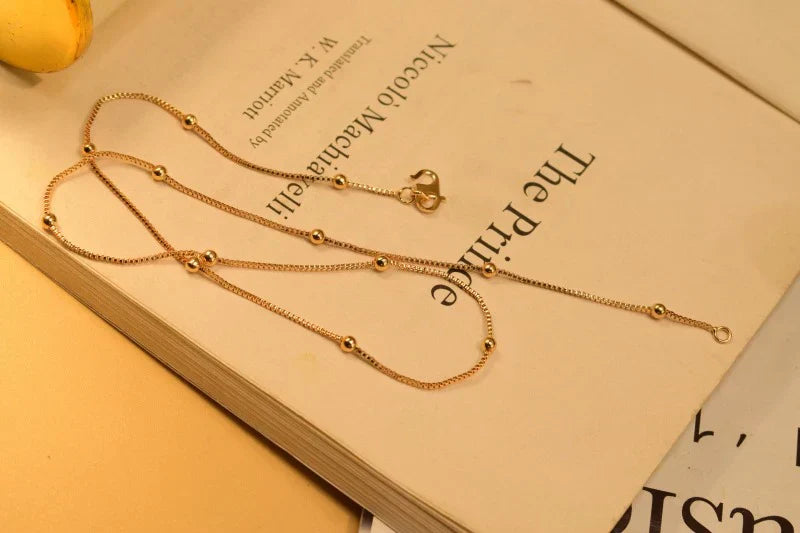 18K Gold % silver Plated New Stylish Chain for Girls/Women