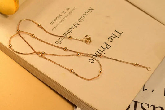 18K Gold % silver Plated New Stylish Chain for Girls/Women